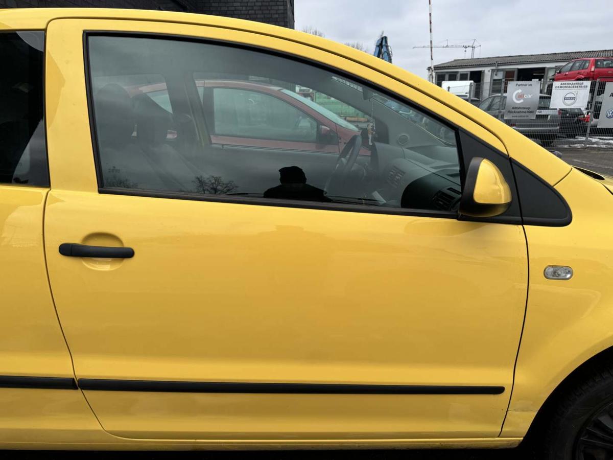 VW Fox original T&uuml;r vorn rechts LY1C Sonnengelb Rohbau Bj.2007